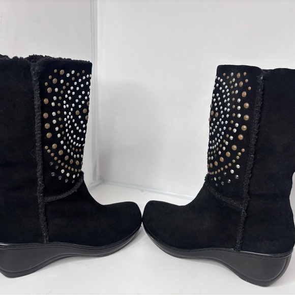 SoftWalk Black Boots with Silver and Bronze Studs size 11 - Picture 4 of 12